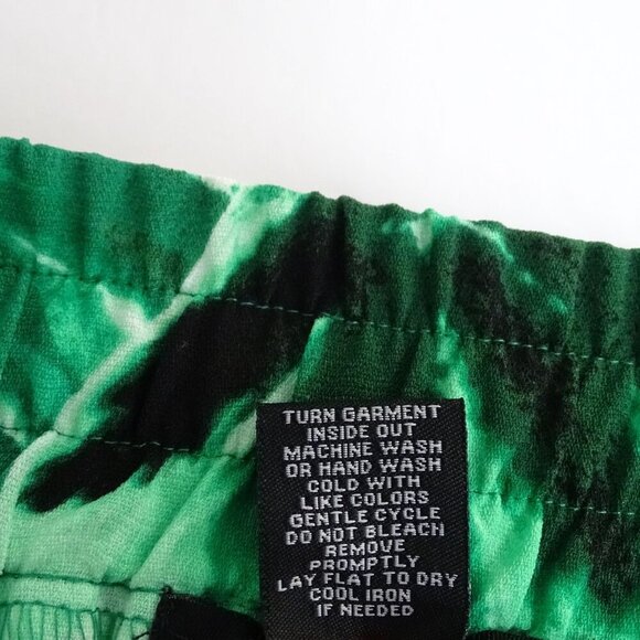 Zac and Rachel Tropical Shorts Pull-on Women Size L Green White Summer Vacation - Picture 5 of 9